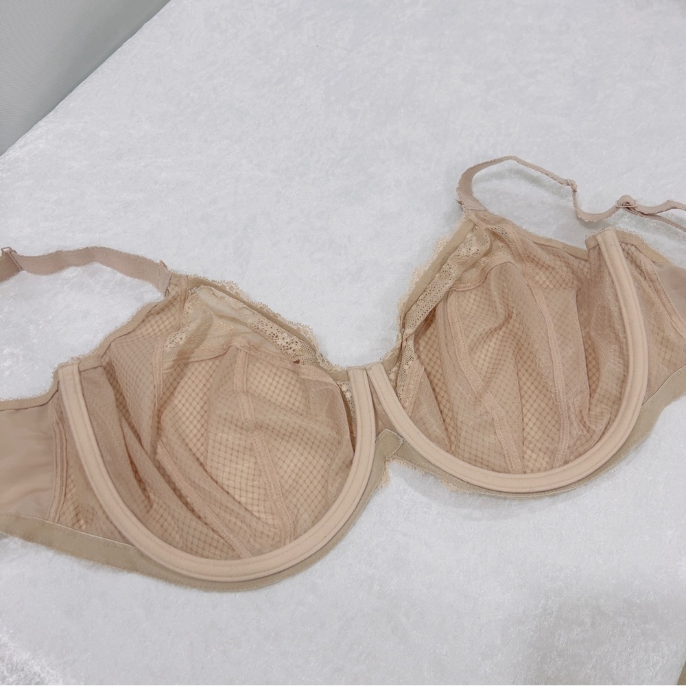 Elomi Bra Size 42 I Charley Stretch Plunge Lace Mesh Underwire Unlined Lace - Picture 11 of 14